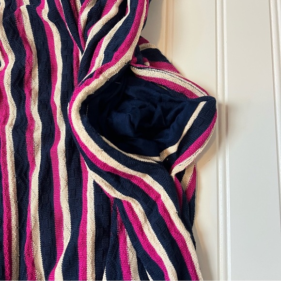 Anthropologie Maeve Daydream Striped Strapless Wide Leg Jumpsuit Size Medium - Picture 12 of 12